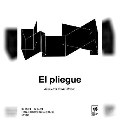 Cartel de la exposición El pliegue en el Colegio de Arquitectos de Sevilla 2024