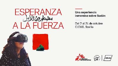 Cartel de la exposición Esperanza a la fuerza en el CICUS Sevilla 2026