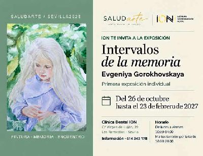 Cartel de la exposición Intervalos de la memoria de Evgeniya Gorokhovskaya en Sevilla 2026-2027
