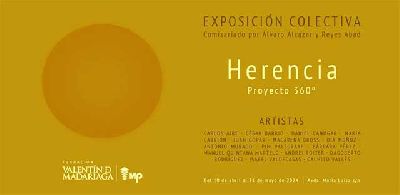 Cartel de la exposición Herencia: Proyecto 360º en la Fundación Madariaga Sevilla 2024