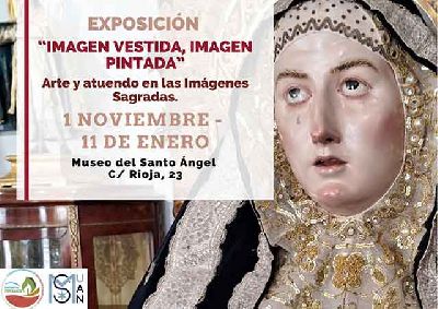 Cartel de la exposición Imagen vestida, imagen pintada en el Santo Ángel de Sevilla 2024-25