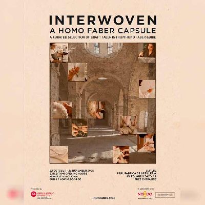 Cartel de Interwoven en la Real Fábrica de Artillería de Sevilla 2025