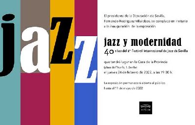 Cartel de la exposición Jazz y modernidad en la Casa de la Provincia de Sevilla