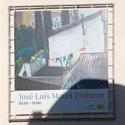 Cartel de la exposición José Luis Mauri. Pinturas en el Espacio Santa Clara de Sevilla 2024