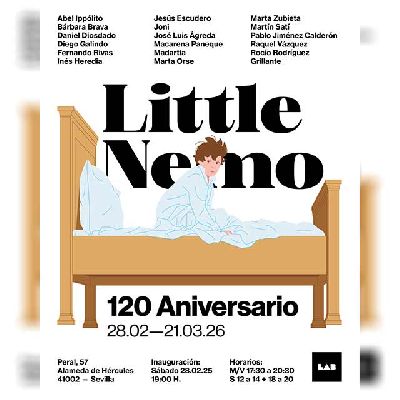 Cartel de la exposición Little Nemo. 120 aniversario en LAB Sevilla 2026