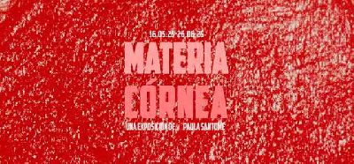 Cartel de la exposición de Materia Córnea en el Espacio Derivado de Sevilla 2025