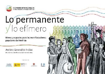 Cartel de la exposición Lo permanente y lo efímero en el Archivo de Indias de Sevilla 2024-2025