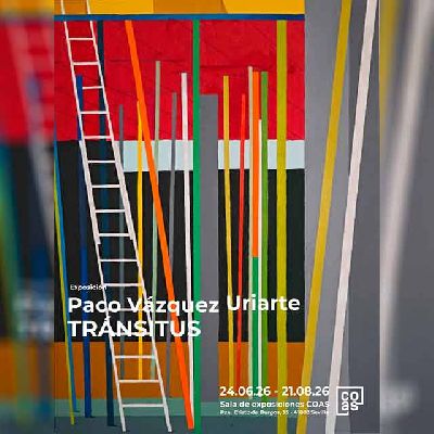 Cartel de la exposición Tránsitus en el Colegio de Arquitectos de Sevilla 2026