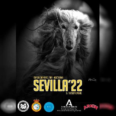 Cartel de la Exposición canina nacional e internacional de Sevilla 2022