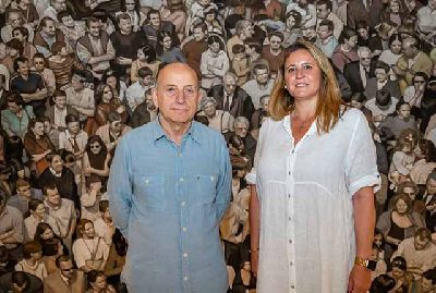 Foto de la inauguración de la exposición Siguiendo el camino torcido