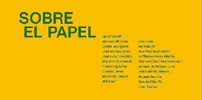 Cartel de la exposición Sobre el papel en el CAAC de Sevilla 2022-2023