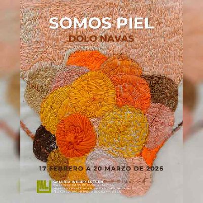 Cartel de la exposición Somos piel en la Galería Weber-Lutgen de Sevilla 2026
