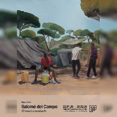 Cartel de la exposición El sueño inacabado en el Colegio de Arquitectos de Sevilla 2026