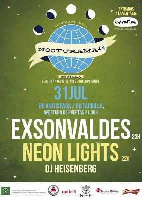 Concierto: Exsonvaldes y Neon Lights en Nocturama Sevilla 2014