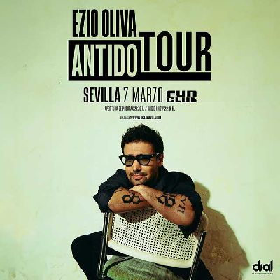 Cartel del concierto de Ezio Oliva en FunClub Sevilla 2024