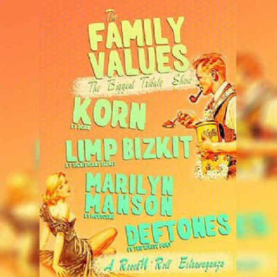 Cartel del concierto The family values tribute show en Custom Sevilla 2025