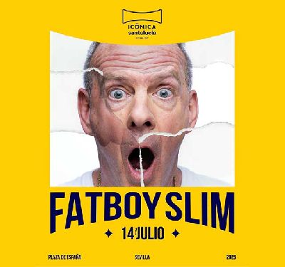 Cartel del concierto de Fatboy Slim en el festival Icónica Sevilla Fest 2026