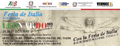 Cartel de la séptima Feria de Italia en Sevilla 2019
