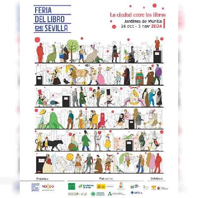 Cartel de Enrique Quevedo para la Feria del Libro de Sevilla 2024