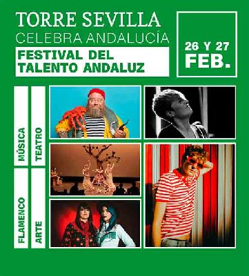Cartel del Festival del talento andaluz en Torre Sevilla 2022