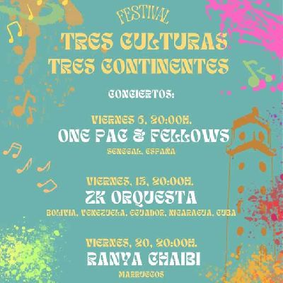 Cartel del Festival Tres Culturas Tres Continentes en Sevilla 2024