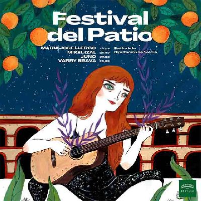 Cartel de los concierto del Festival del Patio en Sevilla 2024