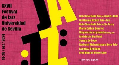 Cartel del XXVII Festival de Jazz de la Universidad de Sevilla 2024