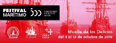 Cartel del Festival Marítimo V Centenario en Sevilla 2019