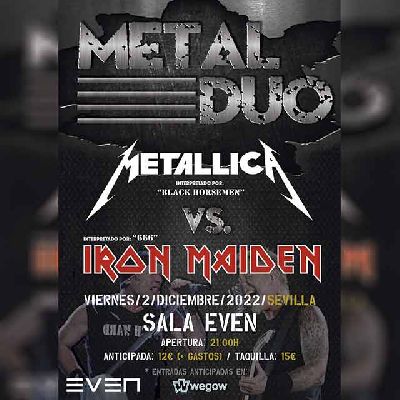 Cartel del concierto de Festival Metal Dúo en la Sala Even Sevilla 2022