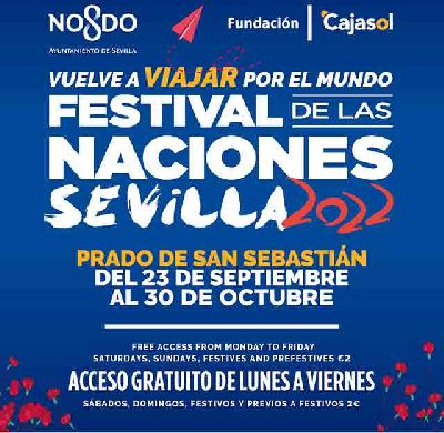 Cartel del XXVIII Festival de las Naciones de Sevilla 2022