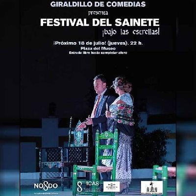 Cartel del Festival del sainete bajo las estrellas en la plaza del Museo de Sevilla 2024