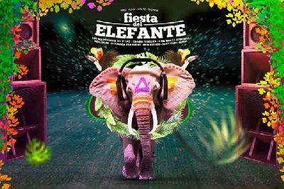 Cartel de la Fiesta del Elefante en el CAAC de Sevilla 2019