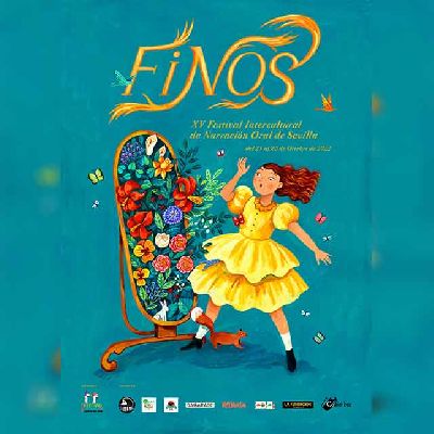Cartel del XV Festival Intercultural de Narración Oral de Sevilla FINOS 2022