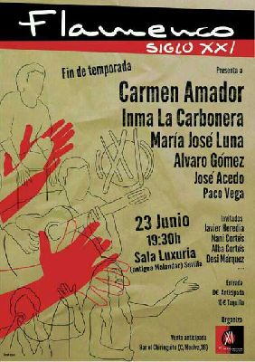 Flamenco: concierto fin de temporada en Luxuria Sevilla