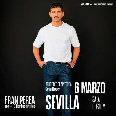 Cartel del concierto de Fran Perea en Custom Sevilla 2026