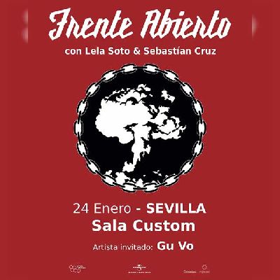 Cartel del concierto de Frente Abierto y Gu vo en Custom Sevilla 2026