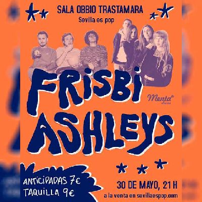 Cartel del concierto de Frisbi y Ashleys en Obbio Sevilla 2025