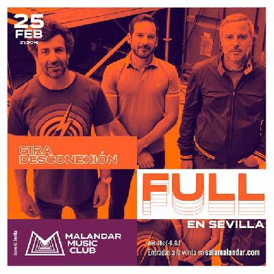 Cartel del concierto de Full en Malandar Sevilla 2023