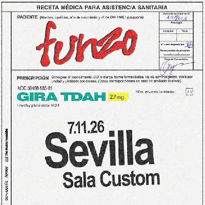 Cartel del concierto de Funzo en Custom Sevilla 2026
