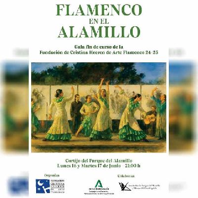 Cartel de la Gala flamenca en el Parque del Alamillo de Sevilla 2025