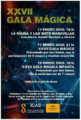 Cartel de la Gala Mágica de Sevilla 2020