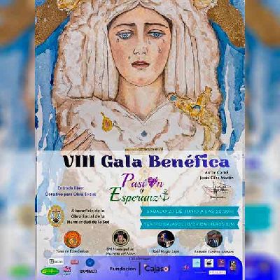 Cartel de la Gala Benéfica Pasión y Esperanza en Cajasol Sevilla 2026