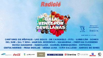 Cartel de la Gala Vente por sevillanas (pre-Feria 2024) en Las Setas de Sevilla