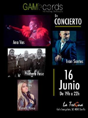 Cartel del concierto de Game Records en La Tregua Sevilla 2019