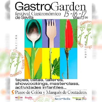 Cartel de GastroGarden festival gastronómico de Sevilla 2026