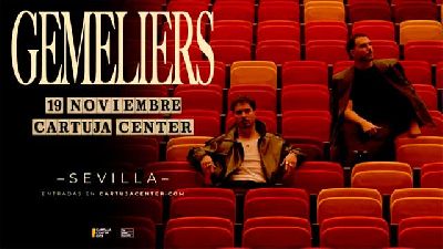 Cartel de Gemeliers en el Cartuja Center de Sevilla 2026