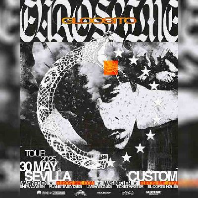 Cartel del concierto de Gloosito en Custom Sevilla 2025