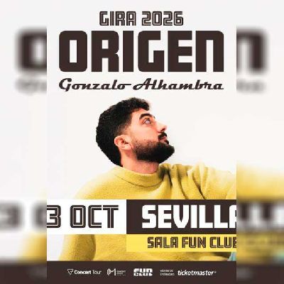 Cartel del concierto de Gonzalo Alhambra en FunClub Sevilla 2026