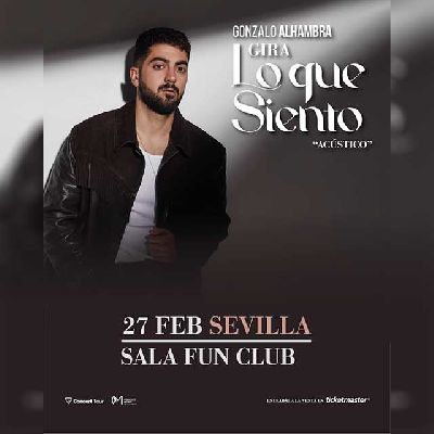Cartel del concierto de Gonzalo Alhambra en FunClub Sevilla 2024