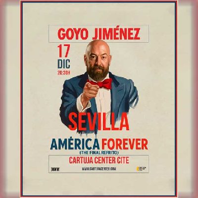 Cartel de Goyo Jiménez en el Cartuja Center de Sevilla 2026